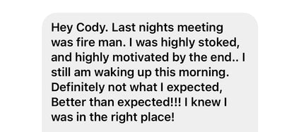 Book 30 minute ZOOM with Cody